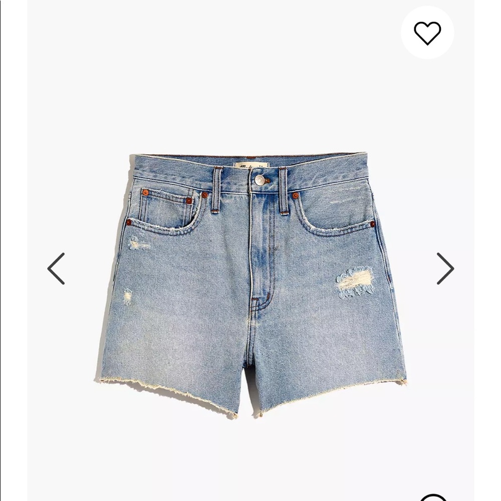 Madewell Mom Jean shorts